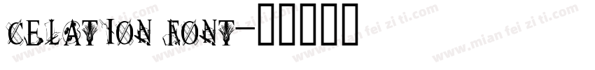 celation font字体转换
